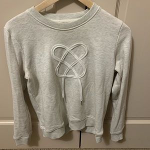 Shoelace Tie Cream Sweater